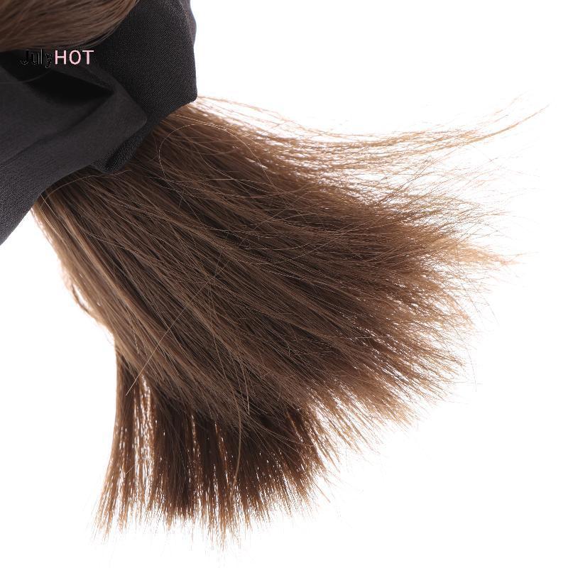 JULYHOT Tóc Tổng Hợp Bun Móng Vuốt Kẹp Tóc Với Dây Tóc Tự Nhiên Tóc Giả Lông Tơ Nâu Bla Bun Tóc Giả Phụ Kiện Tóc Massivedeals