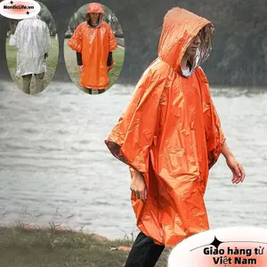 Áo mưa khẩn cấp NordicLife - Giữ nhiệt, Màng Nhôm Chống Nước, Phản Quang - Dành cho Du Lịch