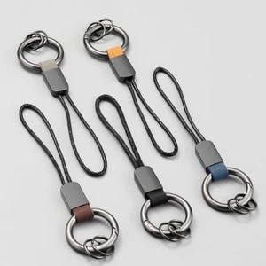 Đa Năng Tinh Tế Mini Xe Móc Khóa Da Kim Loại Dây Đeo Cho Túi Đựng Thẻ Hành Lý Phụ Kiện