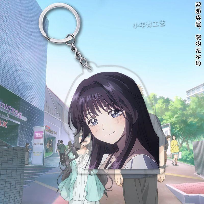 Kaori Tatsu Hana Wa Rin To Saku Anime Keychain Tsumugi Rintaro Acrylic Key Chain Waguri Kaoruko Key Ring Bag Pen