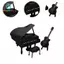 Gamchiano 1 / 12 Nhà Búp Bê Đàn Piano Đàn Guitar Có Ghế Nhạc Cụ Mô Hình Đồ Chơi Cảnh Đời Sống Trang Trí Nội Thất Thu Nhỏ Cho Gia Đình