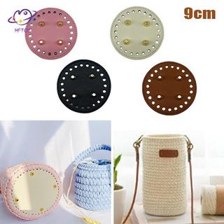 HFTOY Đáy Tròn Cho Túi Dệt Kim Da PU Đế Túi Phụ Kiện Handmade Đáy DIY Móc Miếng Lót Túi Da Dệt Đáy ~