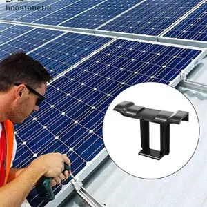 NS 10 / 30 Chiếc Tấm Năng Lượng Mặt Trời Thoát Nước Kẹp Mái Tấm Năng Lượng Mặt Trời Khung Làm Sạch Bảng Quang Điện Hướng Dẫn Nước & Kẹp Bùn NS