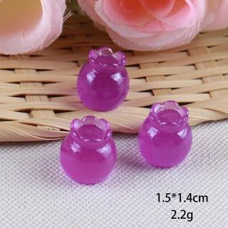 Set 12 Sticker/ Charm gắn dép trái cây dạ quang phát sáng