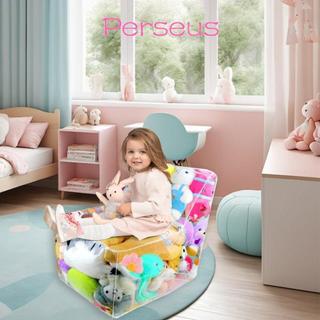 Vỏ bọc ghế MEGOCE, Hộp đựng đồ chơi sang trọng trong suốt bằng nhựa Pvc, Dung tích cao chống thấm nước chất lượng cao có túi đựng dây kéo cho trẻ em