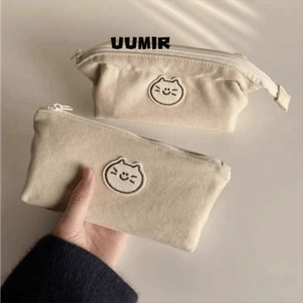 UUMIR Túi Đựng Bút Chì Cỡ Lớn In Hình Mèo Dễ Thương