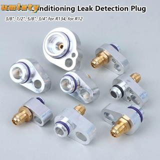 UMITY 1 Cái Phích cắm rò rỉ điều hòa không khí, phích cắm phát hiện rò rỉ kim loại R134 / R12, 3 / 8 "1 / 2" 5 / 8 "3 / 4" Phụ kiện ô tô cắm bình ngưng