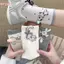 HFSHY Áo sơ mi nữ họa tiết chó đáng yêu xu hướng xuân hè mới nhất, chất liệu cotton mềm mại