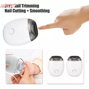 Máy cắt móng tay di động HFSHY Máy cắt móng tay bằng điện có đèn Máy cắt móng tay đánh bóng Máy cắt móng tay với 3 tốc độ có thể điều chỉnh VN
