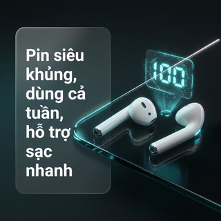 Tai Nghe không dây TWS AA2 Bluetooth V5.3 Âm Thanh HIFI, Thiết Kế Nhỏ Gọn, Kết Nối Ổn Định Từ 15-25m