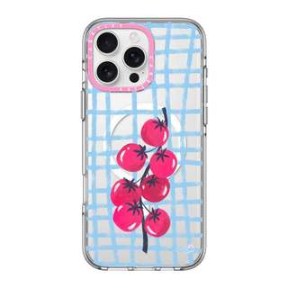 CASECASE X Tomatoes của Pink Light Studio Vỏ điện thoại PINK CAMERA RING EDITION Tác động Vỏ hút từ tính trong suốt cho IPhone 17 / 16 / 15 / 14 / 13 Pro Max Air với bao bì cao cấp
