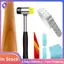 Dụng Cụ Làm Đồ Trang Sức Vòng Tay Gỗ Mandrel Tròn Nhựa Sizer Với Trang Sức Búa Cao Su Mallet Lắc Tay Shaper Dụng Cụ