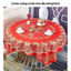 Khăn Trải Bàn PVC Họa Tiết Ren 3D Cao Cấp - Chống Dầu, Chống Nước, Kích Thước 150cm, Dễ Lau Chùi, Trang Trí Bàn Ăn Đẹp