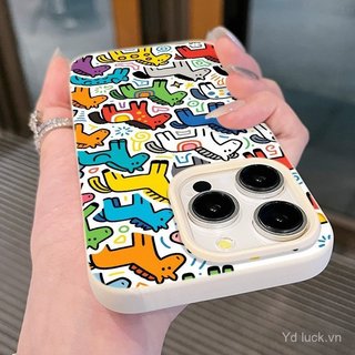 Màu Ngựa Nhóm Sơn Động Vật Năm Mới Thời Trang Nửa Gói Vỏ Mềm Thích Hợp Cho iPhone 17promax 11promax 12pro 13 Chống Sốc 15promax 16pro 13promax 14 16 17 15 Ốp Điện Thoại Chống Sốc