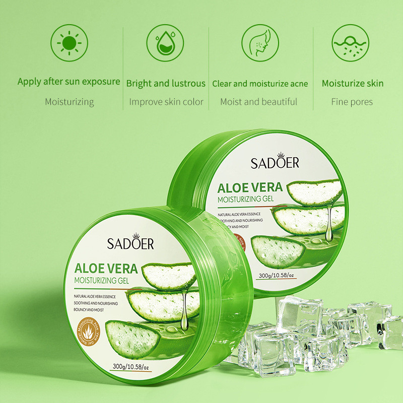 Gel lô hội 300g, Vitamin C Aloe Vera Gel dưỡng ẩm Khuyến mãi dưỡng ẩm