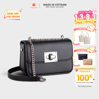 Túi Yuumy (Thời trang nữ size 18 phối khóa xoay - Túi đeo chéo da Seasand YN142)
