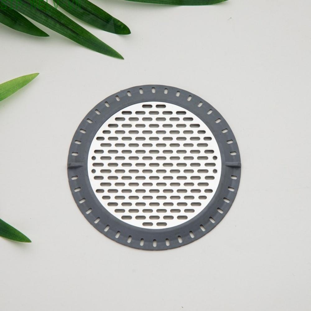 {WELV}Stainless Steel For Bathroom Drain Cover Round Style with Hair Catching Function