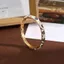 PYCOU Men Hoa Lắc Tay, Phong Cách Mạ Vàng Mở Vòng Tay, Vintage Nhiều Màu Sắc Handmade Dainty Trang Sức Nữ