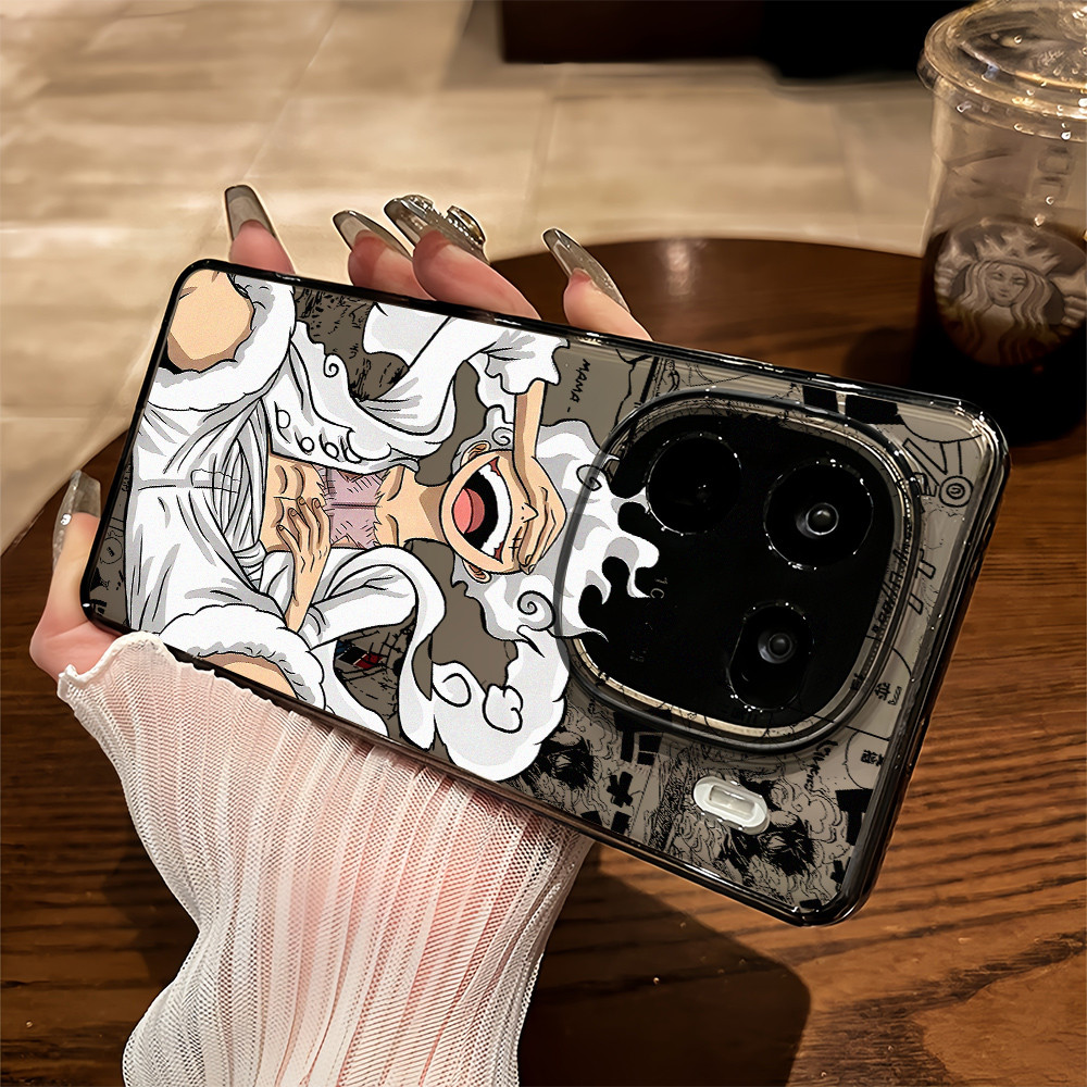 Ốp điện thoại trong suốt mềm One Piece 5th Gear Luffy cho iQOO 15 / 13 / 12 Neo 11 / Neo 10 Z9 Z10 Z11 Turbo / Z10 Turbo + Neo 9 Z9X Z8X ‌Bảo vệ Camera Vỏ iQOO chống sốc