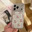 Wave Dot tình yêu Sleepcap Bear cho iPhone 17air trường hợp điện thoại 16pro Nhật Bản Hàn Quốc 15 mới 14pro hút từ 13