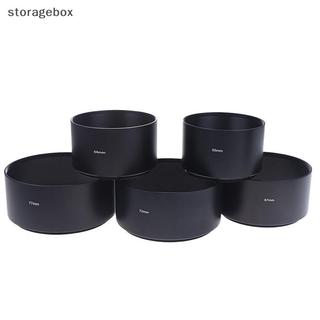 [Hộp đựng] 40.5mm 43mm 46mm 49mm 52mm 55mm 58mm 62mm 67mm 72mm 77mm Ống kính kim loại dài cho ống kính máy ảnh Tấm che nắng đa năng Đẹp