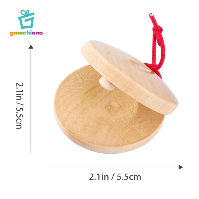 Ngón Tay Castanet Tay Clapper Bề Mặt Mịn Nhạc Cụ Cho Bé Nhịp Điệu Đồ Chơi Cho Ngày Lễ Quà Tặng Sinh Nhật Mẫu Giáo Hộ Gia Đình