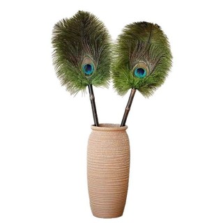 Gió Đầu Vào Duster Phong Cách Trung Quốc, bụi lông vũ đà điểu, trang trí không gian JS1U