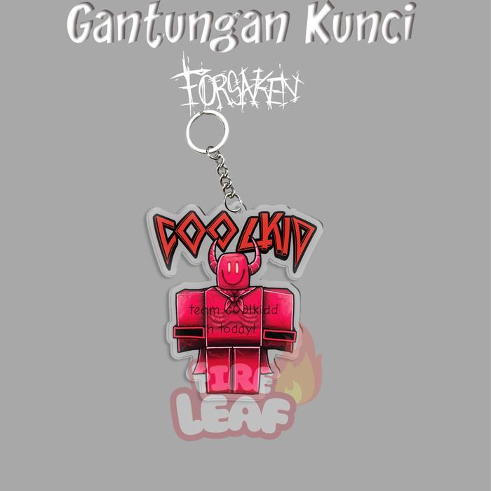 GANTUNGAN KUNCI AKRILIK ROBLOX FORSAKEN COOLKID MILESTONE 4 / KEYCHAIN GANCI ROBLOX KEREN - A