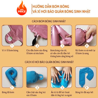 Trang Trí Sinh Nhật Nguyên Set Nhiều Mẫu Tổng Hợp Cho Mọi Độ Tuổi, Set Bong Bóng Đầy Đủ DF26