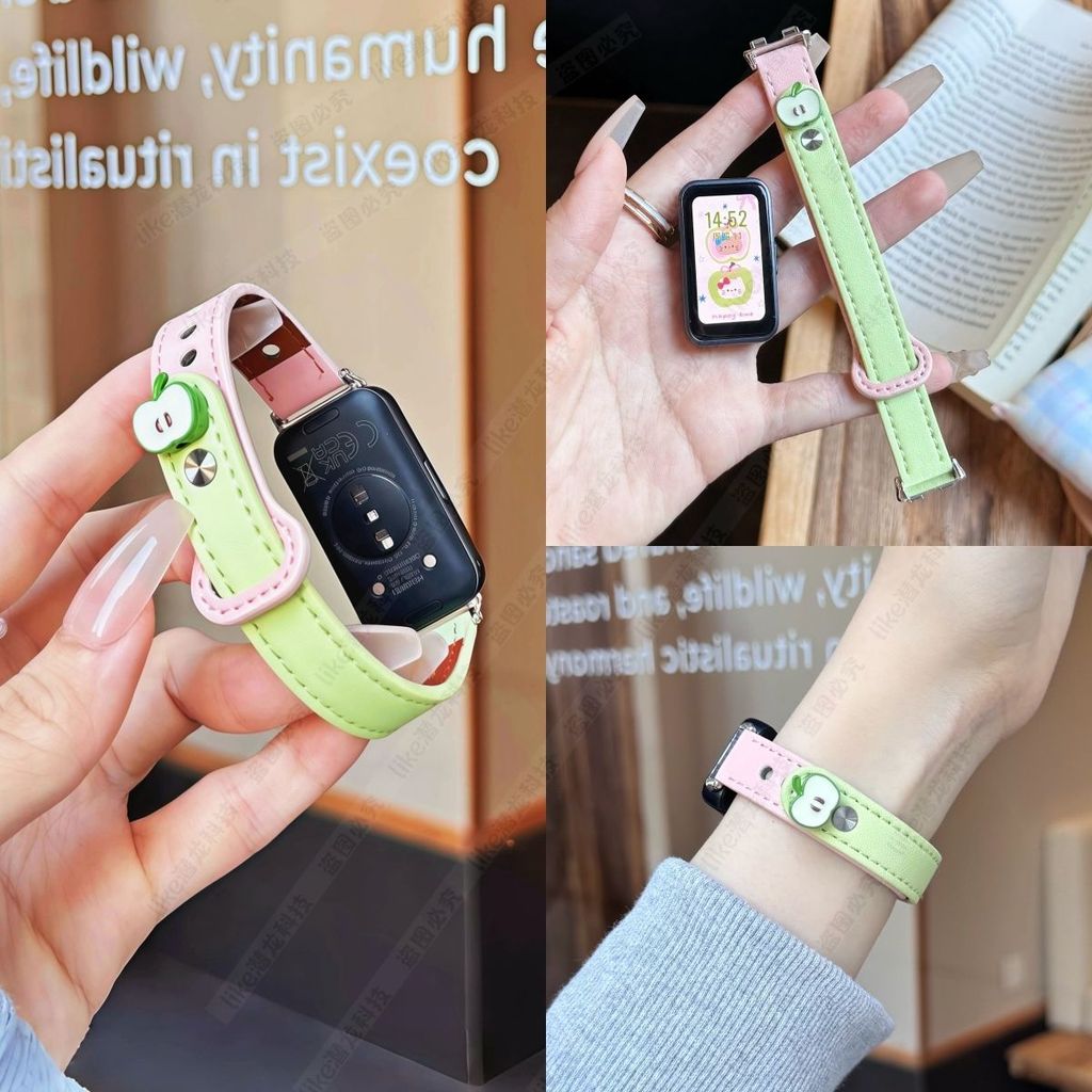 Dây da cho Huawei Band 11 Pro 8 9 10 Dây đeo đồng hồ cho Huawei Band Fit 3 2 Fit 4 4Pro Phụ kiện thay thế