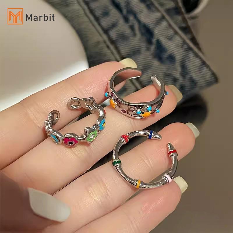 Nhẫn ngôi sao nhiều màu, linh hoạt phù hợp mọi kích cỡ, làm quà tặng trang sức