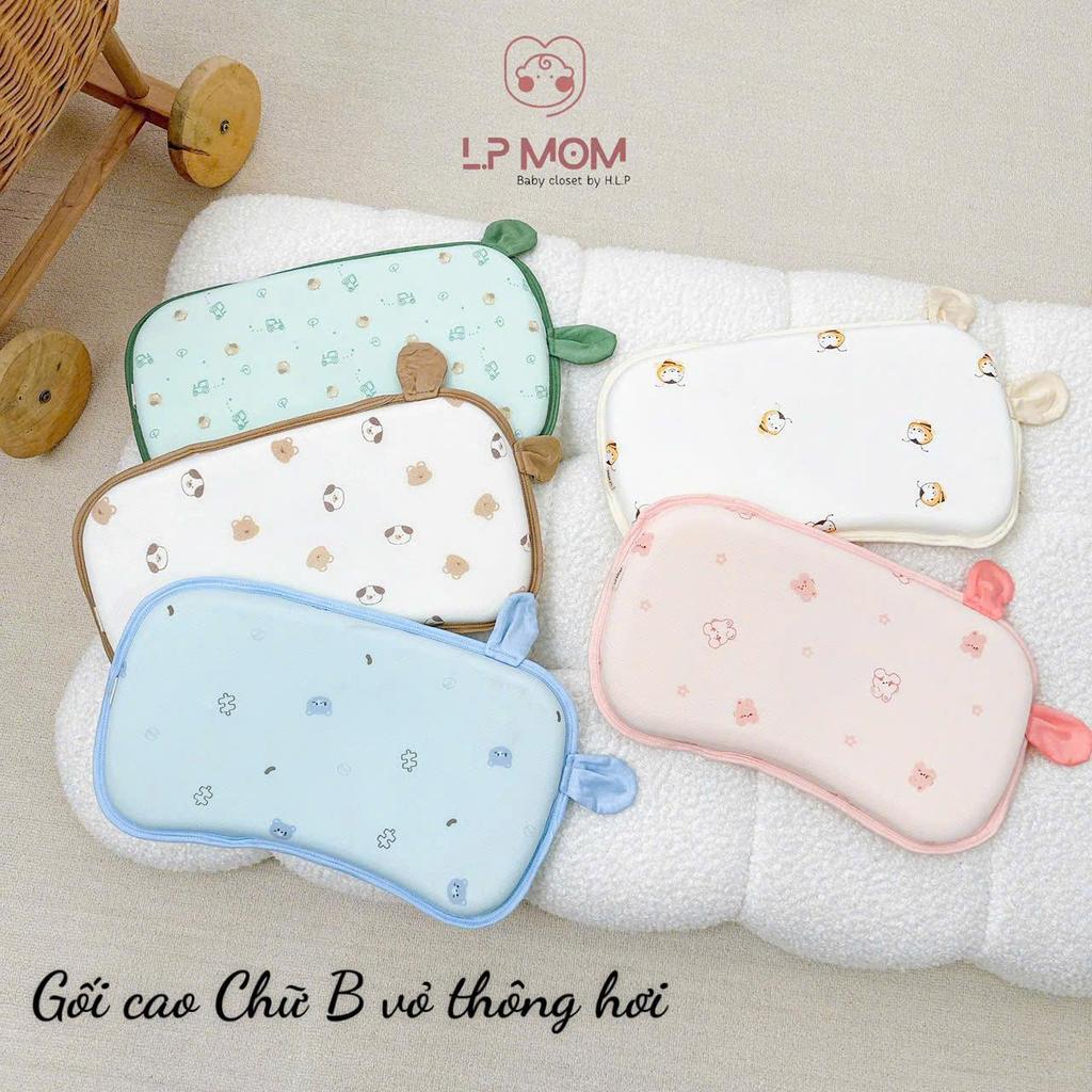 [G5 kích thước 36*21*3] Gối cao su non vỏ gối thông hơi mềm mát cho bé