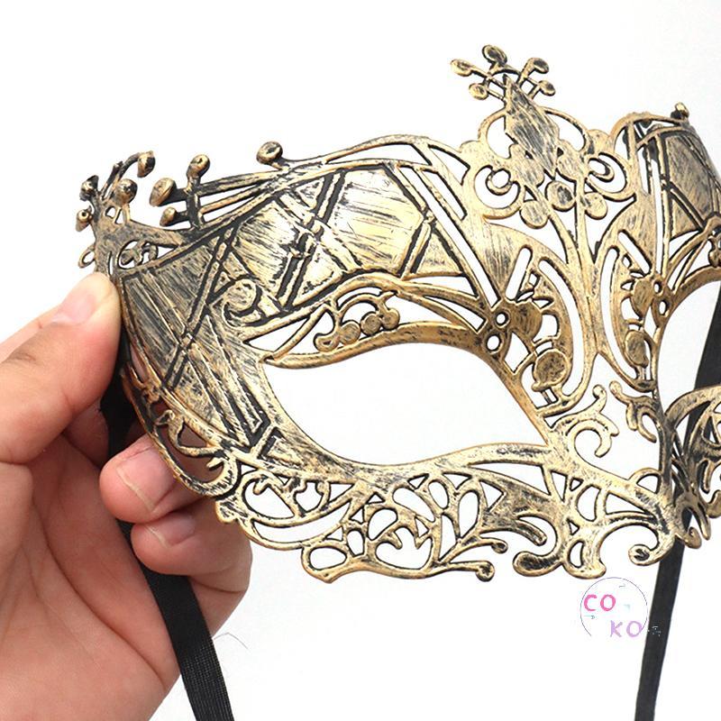 Mặt nạ Halloween bằng nhựa cho nam và nữ, thiết kế nửa mặt đẹp, phù hợp cho bữa tiệc