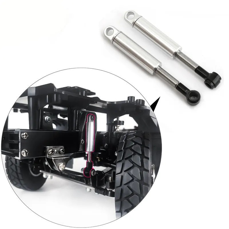 Kim Loại Phía Trước Phía Sau Treo Giảm Chấn Giảm Chấn Cho Tamiya 1 / 14 RC Xe Tải Kéo Xe Kéo Xe Tipper SCANIA Actros MAN VOLVO