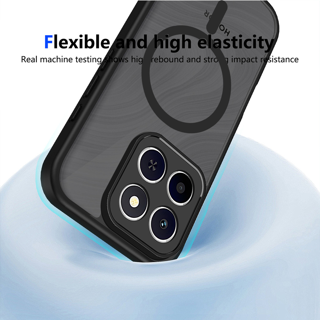Ốp lưng Honor X6C Vỏ hấp dẫn từ tính màu đen mờ cho vỏ điện thoại Honor X6C