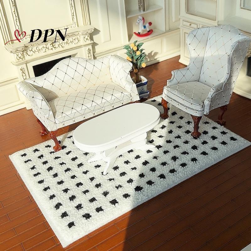 [DPN-t] 1: 12 Nhà Búp Bê Thu Nhỏ Sang Trọng Thảm Lông Tơ Mô Hình Đạo Cụ Chụp Ảnh Trẻ Em Giả Vờ Chơi Đồ Chơi Nhà Búp Bê Mini Trang Trí Quà Tặng Mới