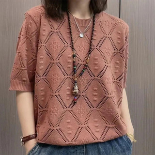 Áo len nữ dệt kim thời trang,Thiết kế họa tiết dệt nổi đẹp mắt,Form rộng thoải mái, dễ mặc,Dễ phối quần jean, chân váy..