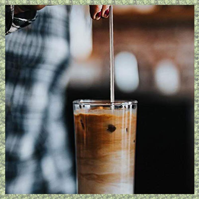 (C Z G L) 5 Chiếc Que Swizzle Có Thể Tái Sử Dụng Máy Khuấy Cà Phê Đồ Uống Khuấy Gậy Khuấy Thép Không Gỉ Cocktail Swizzle Stick Bạc Thẳng Thanh Máy Xay Sinh Tố