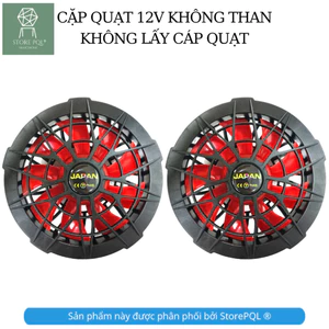 Quạt lắp Áo Điều Hòa JaPan 12V 5V Cánh Công Nghệ Nhật Bản JAPAN Lắp Áo Điều Hòa Chống Nắng 5V 6