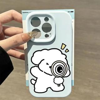 Chú chó conPhù hợp với16vỏ điện thoại iPhone17Air,vỏ silicon cho các model14/13/11 Pro