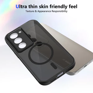 Ốp lưng Redmi 15 5G Vỏ thu hút từ tính màu đen mờ cho ốp điện thoại Redmi 15 5G