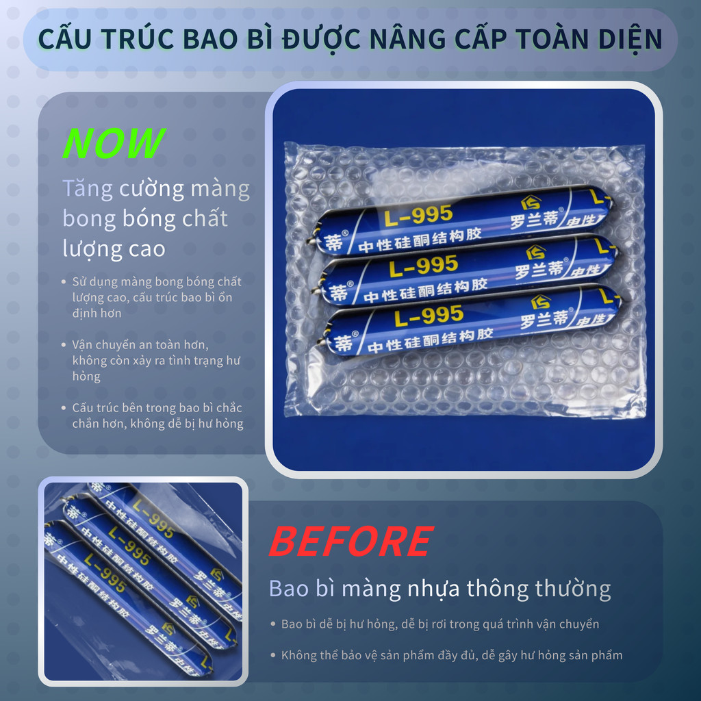 Keo Silicone Trung Tính Chống Thấm - Độ Kết Dính Cao, Độ Bền Vượt Trội, Dùng Cho Công Trình & Sửa Chữa Nhà