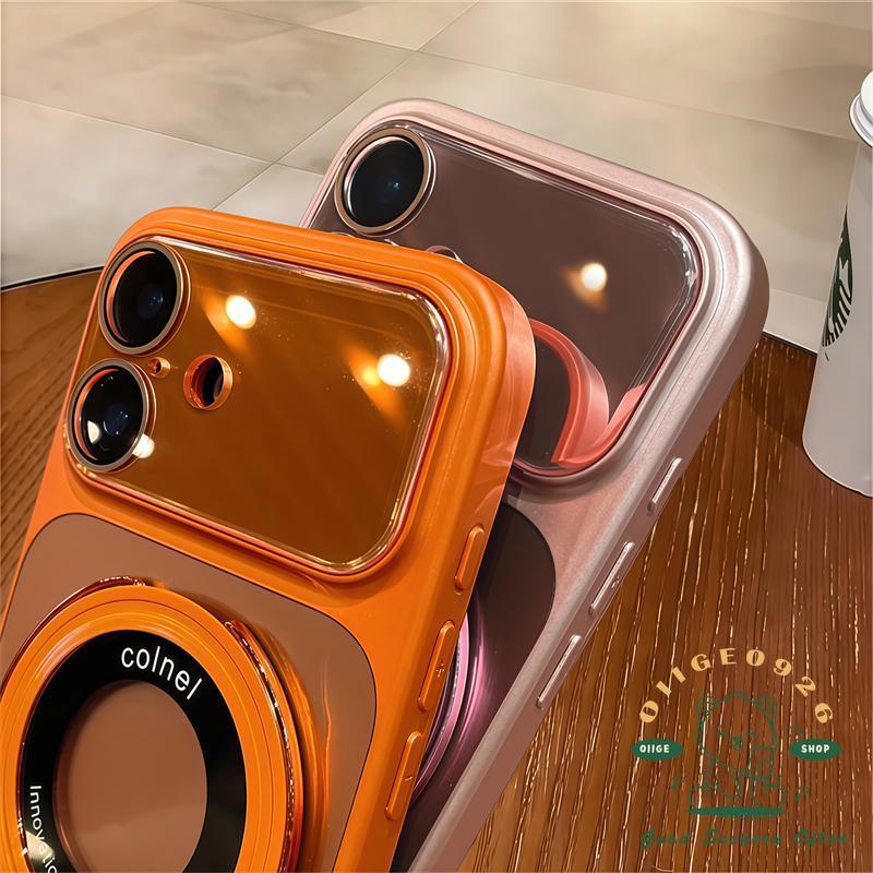 【 Ốp lưng iPhone17 】 Giá đỡ từ tính Laser Aurora Vỏ điện thoại từ tính iphone17 Pro Max 16 15 14 13 cho vỏ iPhone Vỏ mềm silicon TPU chống sốc
