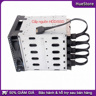 Dây cáp chia SATA 4 Pin sang 5 SATA 15 Pin tiện dụng Dây cáp chia nguồn SATA，15 Pin，Cáp chia nguồn 1 ra 5 đầu SATA