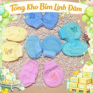 Bao tay bao chân cho bé sơ sinh, set bao tay chân cho bé Cotton THẢO NHI KID