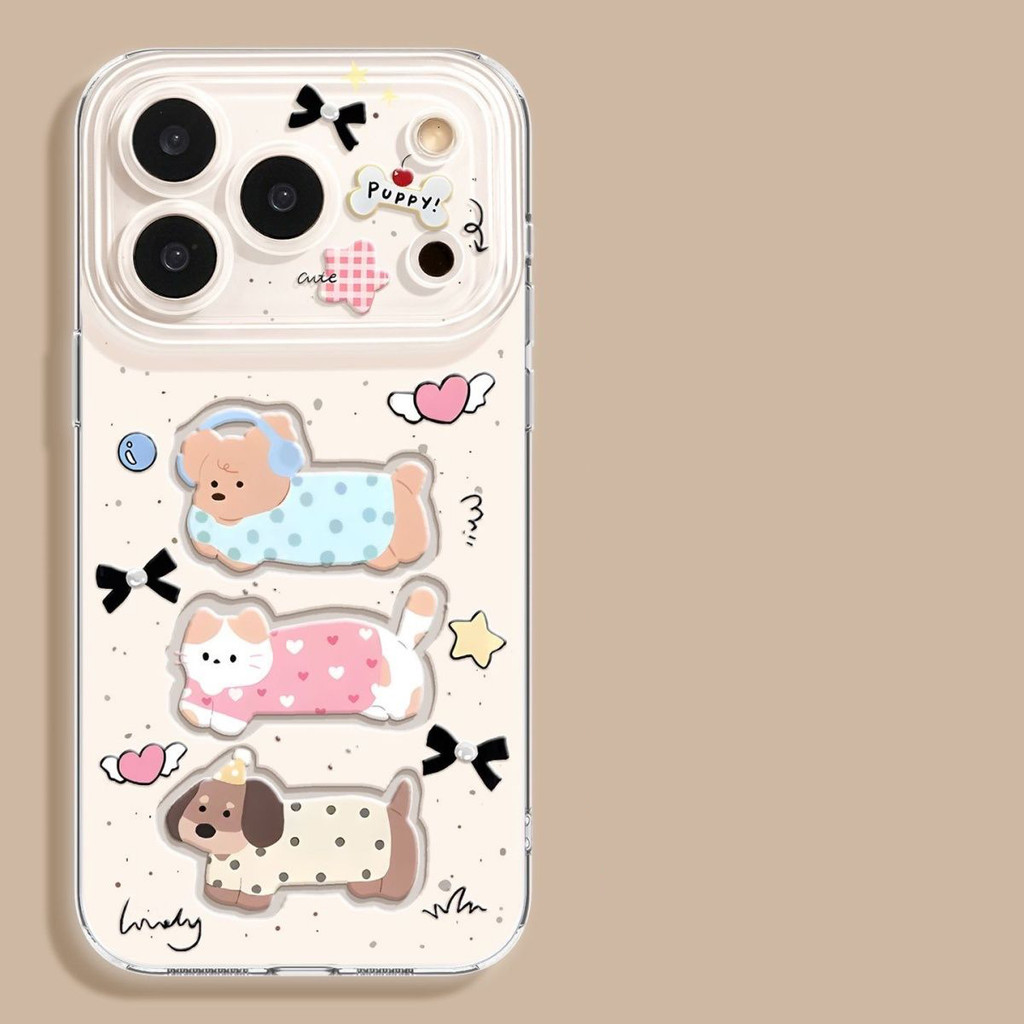 Mặt lưng điện thoại 1314 Pro, iPhone 15/16, đáng yêu, trong suốt 12, phù hợp với
