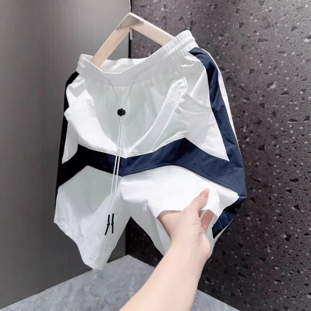 Quần Short Nam Mới Mùa Hè, Thiết Kế Phong Cách Mỹ, Khô Nhanh, Dài Đến Đầu Gối