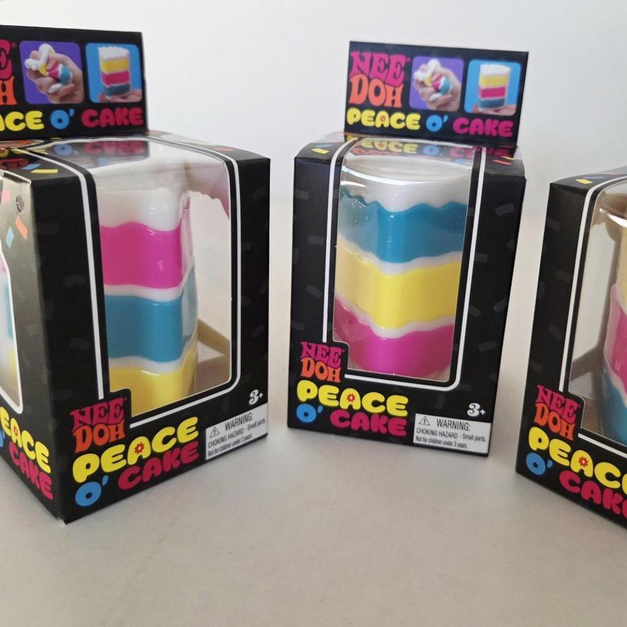 Schylling NeeDoh Peace O 'Cake Squishy Toy 2026 Nee Doh Cầu Vồng Bánh Căng Thẳng Bóng Cảm Giác Fidget Đồ Chơi saixit2vn