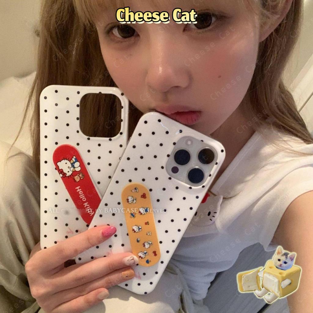 Kitty Ốp điện thoại hình vòng gấp vô hình tùy chỉnh có chân đế vô hình dễ thương cho iPhone 13 14 15 12 11 17 Pro Max