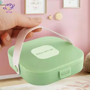 Bộ dụng cụ làm móng tay trẻ em HFTOY Bộ dụng cụ chăm sóc móng tay cho bé Bộ dụng cụ cắt móng tay di động an toàn cho trẻ em Tông đơ tập tin Booger Clip có hộp ~